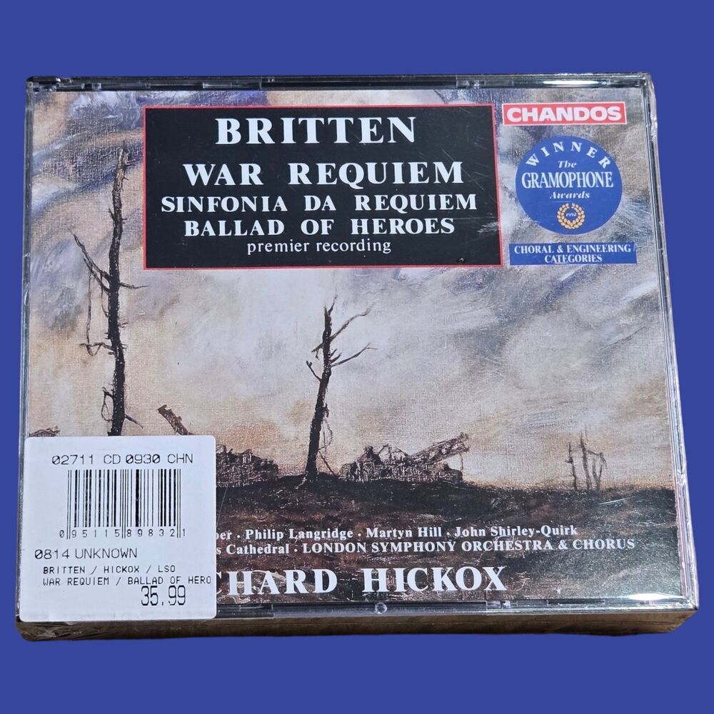 NEW Britten War Requiem Sinfonia Da Requiem Ballad of Heroes 2CDs Richard Hickox